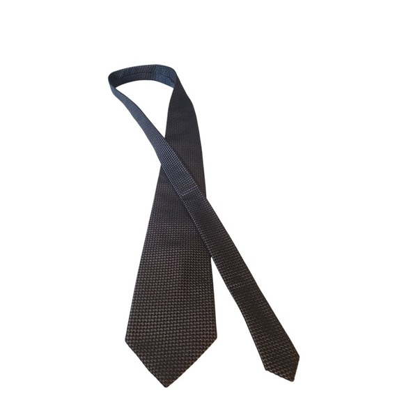 Donald J Trump Signature Collection Mens Tie Designer Luxury Black Silver Power - Picture 3 of 12